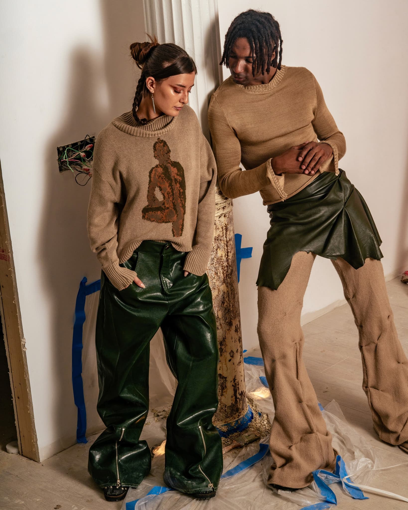 turtleneck sweater with intarsia pattern thumbnail 6